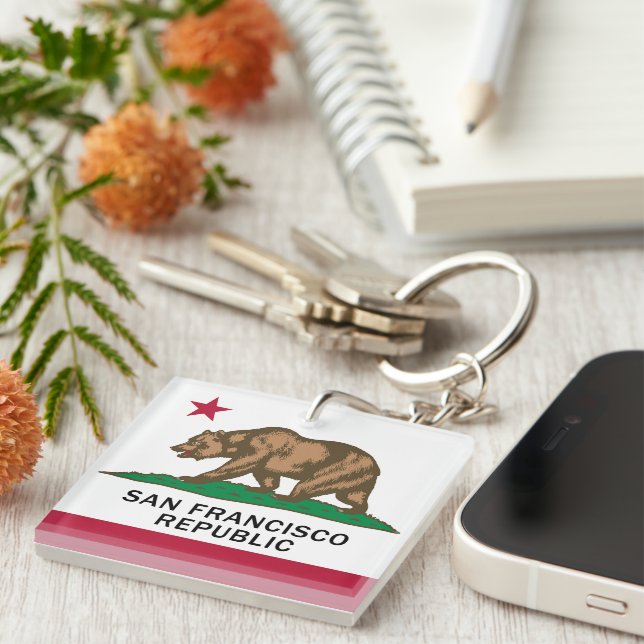 San Francisco Republic  Keychain (Front Right)