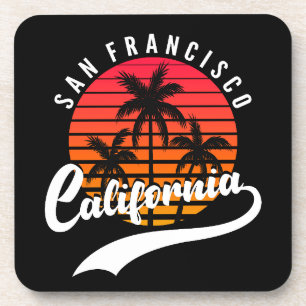 San Francisco Retro Sunset Beverage Coaster