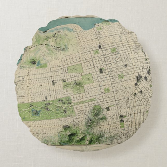 San Francisco Round Pillow (Front)