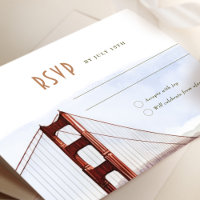 San Francisco RSVP Wedding Insert Destination