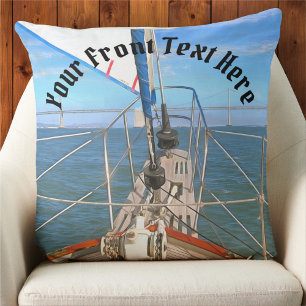 San Francisco Sailing 0869 Throw Pillow