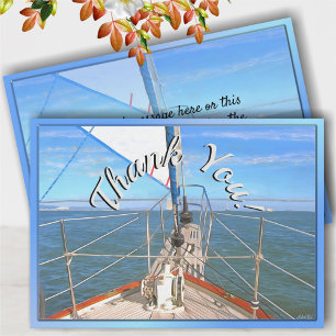 San Francisco Sailing Thank You 0869 Card
