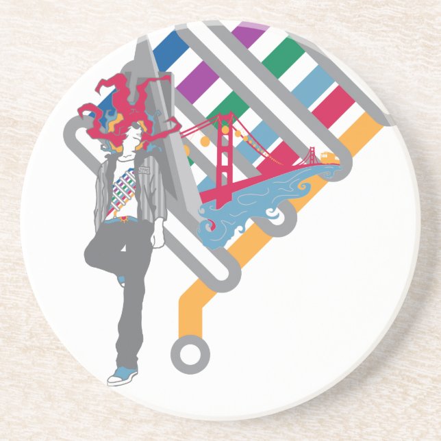 san francisco scene coaster (Front)