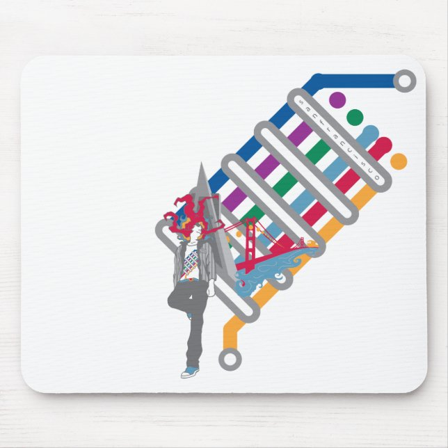 san francisco scene mouse pad (Front)