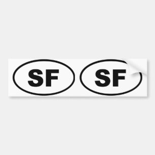 San Francisco SF Bumper Sticker