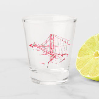 San Francisco Shot Glass w/ Golden Gate Bridge