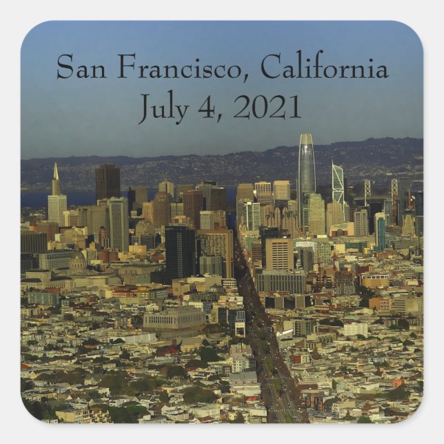 San Francisco Skyline #13-2 Stickers (Front)