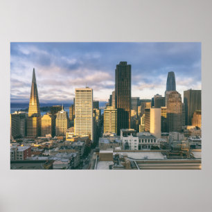 San Francisco Skyline at Sunset Poster