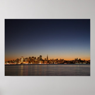 San Francisco Skyline at Sunset Poster