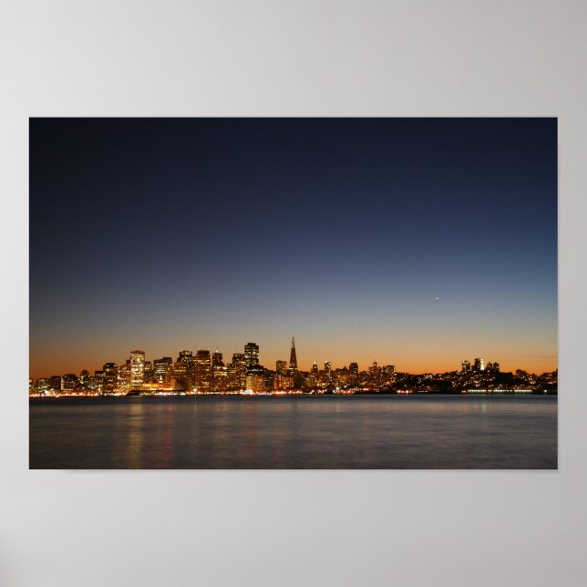 San Francisco Skyline at Sunset Poster (Front)
