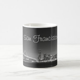 San Francisco skyline black white Mug
