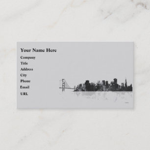 SAN FRANCISCO SKYLINE BUSINESS CARD