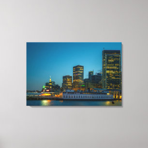 San Francisco Skyline Canvas Print   City Lights