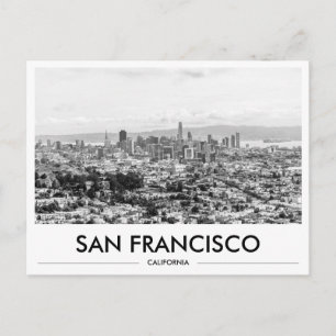 San Francisco Skyline Going Away Gift Postcard