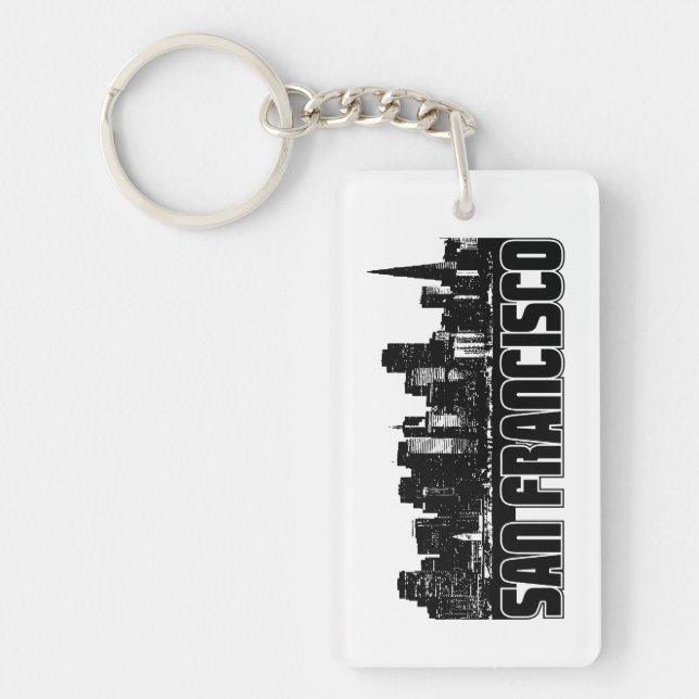 San Francisco Skyline Keychain (Front)