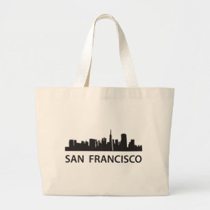 San Francisco Skyline Large Tote Bag