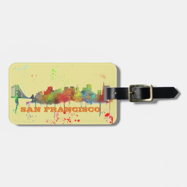 SAN FRANCISCO SKYLINE LUGGAGE TAG (Front Horizontal)