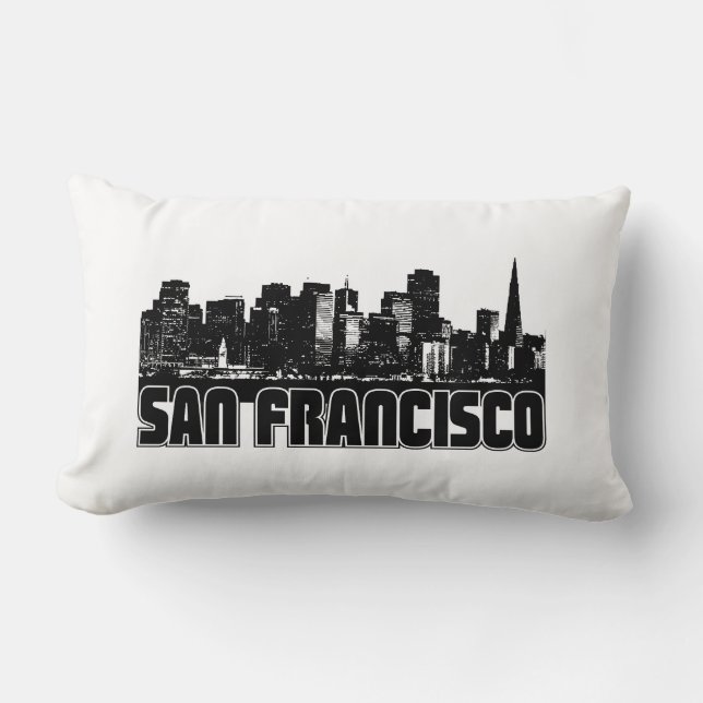 San Francisco Skyline Lumbar Pillow (Front)