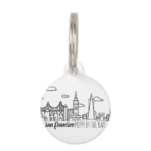 San Francisco Skyline Pet Tag