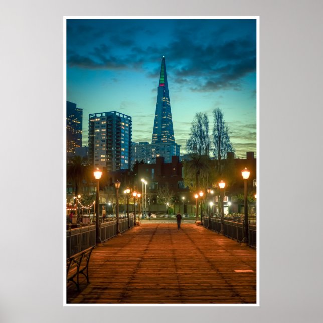 San Francisco Skyline Transamerica Pyramid Print (Front)