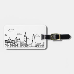San Francisco Skyline Travel Tag