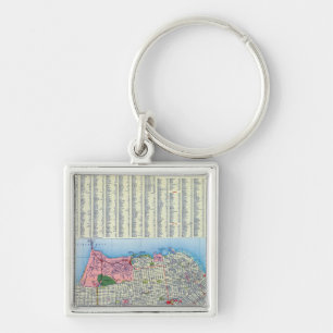 San Francisco Street Map Keychain