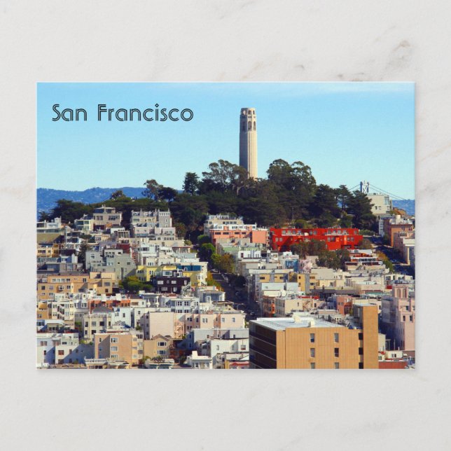 san francisco streets postcard (Front)