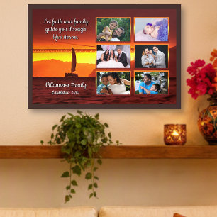 San Francisco Sunset Family Collage 1124 Art Print
