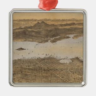 San Francisco, surrounding country Metal Ornament
