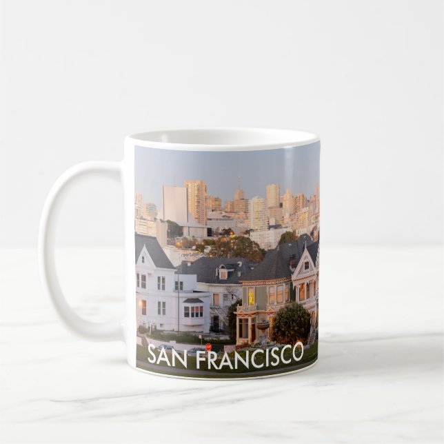 San Francisco - tasse de café peinte de dames (Gauche)