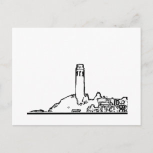 San Francisco Telegraph Hill jGibney The MUSEUM  Postcard