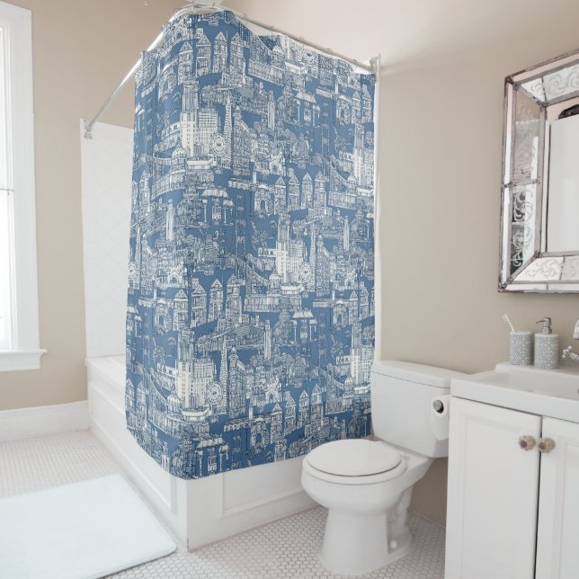 San Francisco toile cobalt denim (In Situ)
