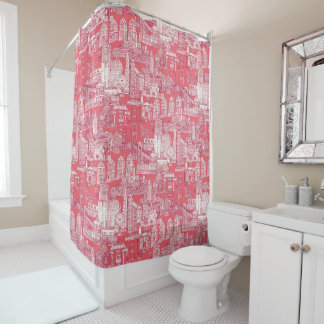 San Francisco toile viva magenta rose pink