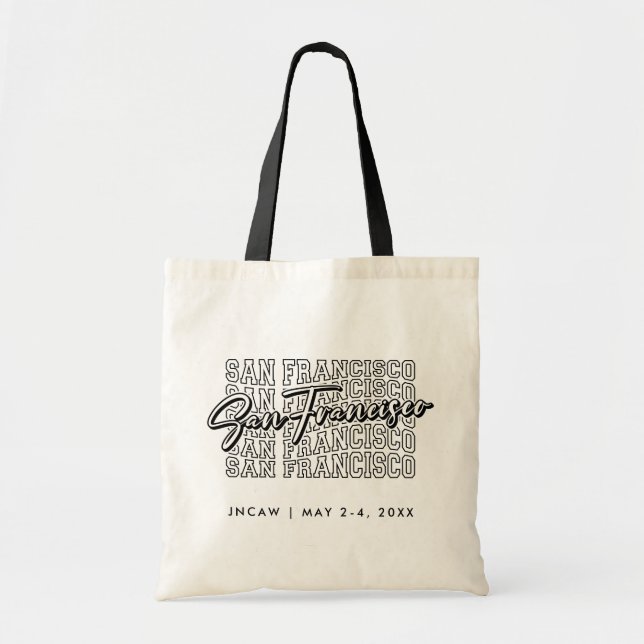 San Francisco Tote Bag Corporate Event Welcome Bag (Front)