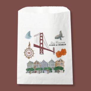 San Francisco Tote Welcome Wedding  Favour Bag