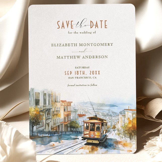 San Francisco Tramway Adventure Save-the-Date Invitation (Creator Uploaded)