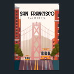 San Francisco travel poster<br><div class="desc">San Francisco travel poster vintage retro</div>