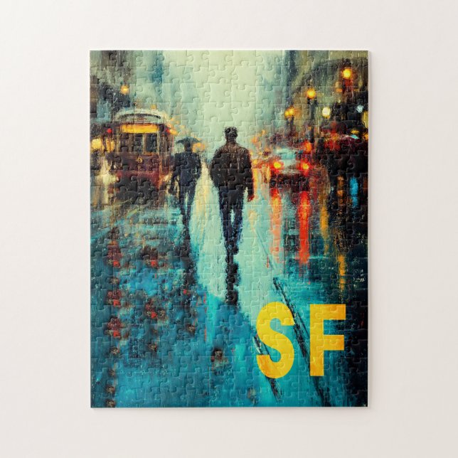 San Francisco Travel Poster Jigsaw Puzzle (Vertical)