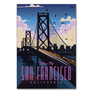 San Francisco Travel poster Table Number