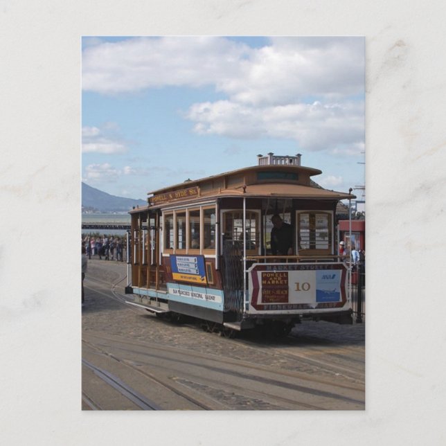 San Francisco Trolley Cars Postcard (Front)