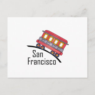 san francisco trolley postcard