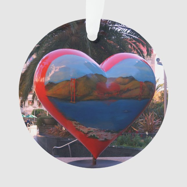 San Francisco Union Square Heart Ornament (Front)