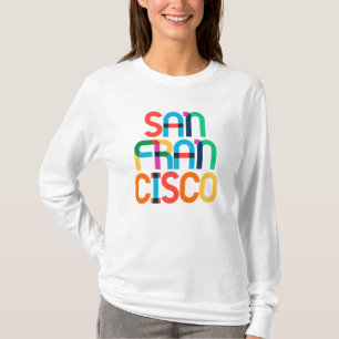 San Francisco United States Pop Art Letters T-Shirt