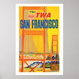 San Francisco United States Vintage Travel Poster