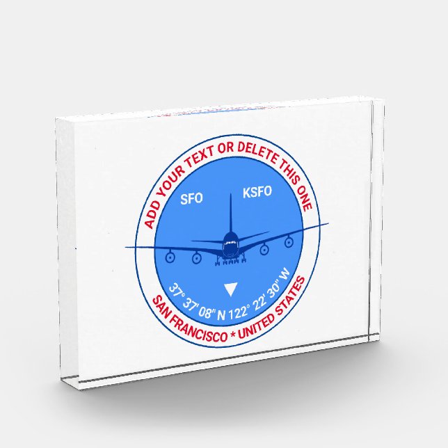 San Francisco, USA, Customizable Stunning Photo Block (Left)