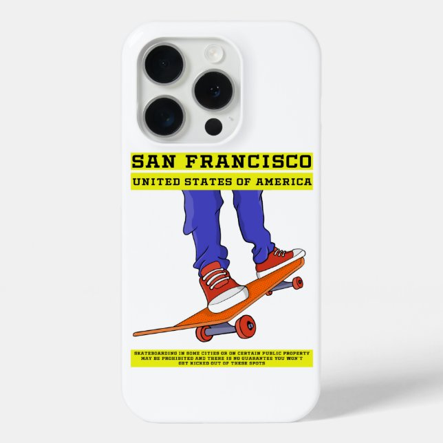 San Francisco, USA Skate Case-Mate iPhone Case (Back)