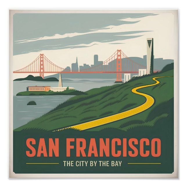 San Francisco USA vintage Photo Print (Front)