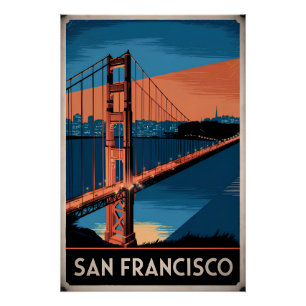 San Francisco USA vintage Poster