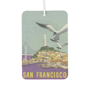 San Francisco USA Vintage travel air freshner Car Air Freshener