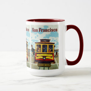 San Francisco USA Vintage voyage mugs